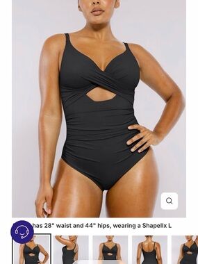 Black one piece shapellx Swimsuit